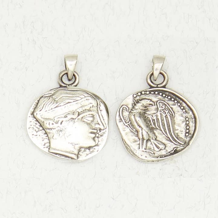 Greek Goddess Pewter Pendant Necklace - Hera - OLM-102