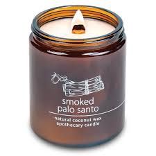 8 oz Wood Wick Candle - Smoked Palo Santo