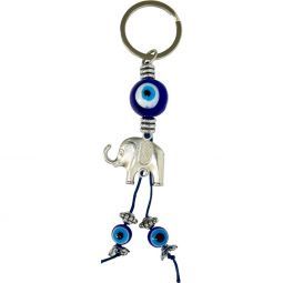Evil Eye Talisman Key Ring - Lucky Elephant