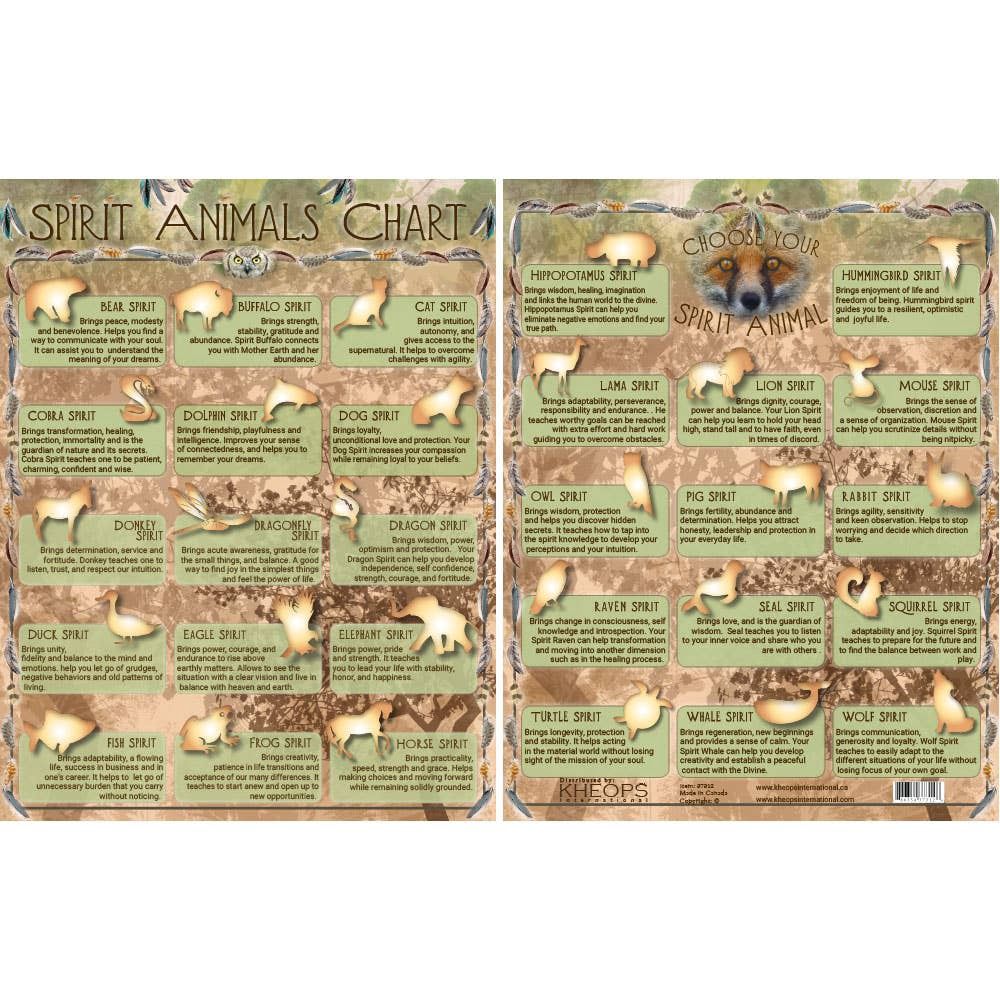 Information Chart (English) - Spirit Animals
