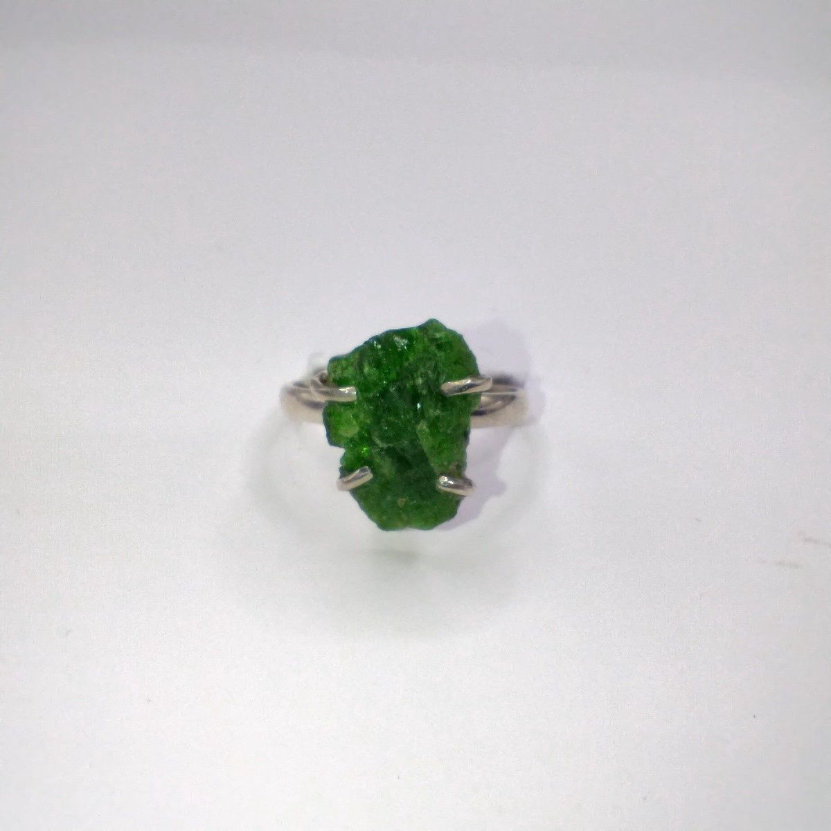 Chrome Diopside Ring Size 8 Sterling Silver