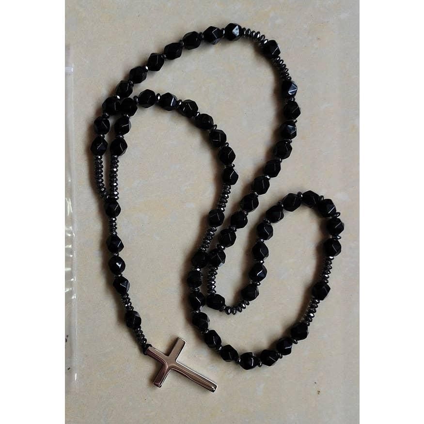 Gemstone Rosary - Black Tourmaline - 8mm