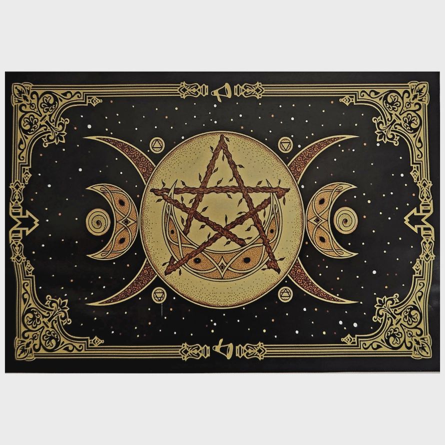 Tapestry - Crescent Moon Stars