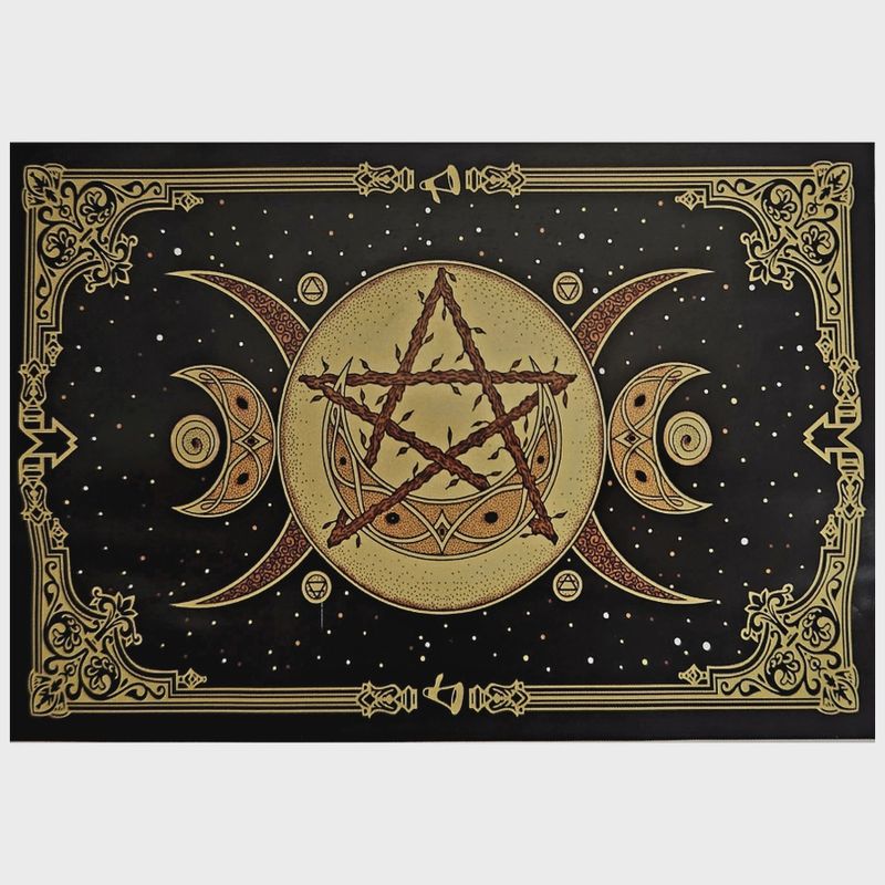 Tapestry - Crescent Moon Stars