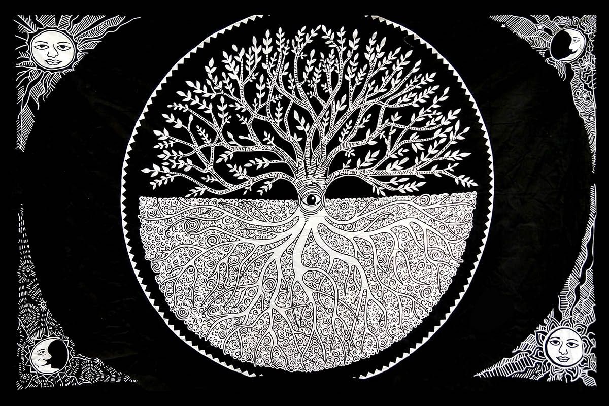 Tapestry - Tree Of Life With Evil Eye