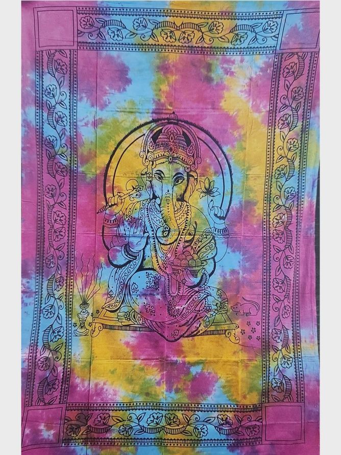 Tapestry - Blessing Ganesh Tie Dye
