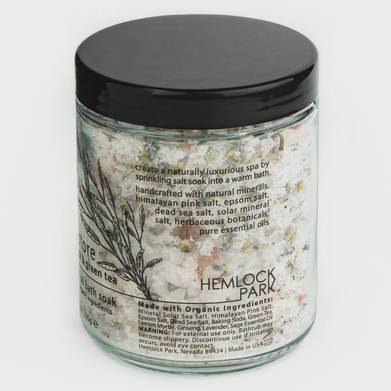 Restore White Sage &amp; Green Tea | Essential Oil Mineral Bath