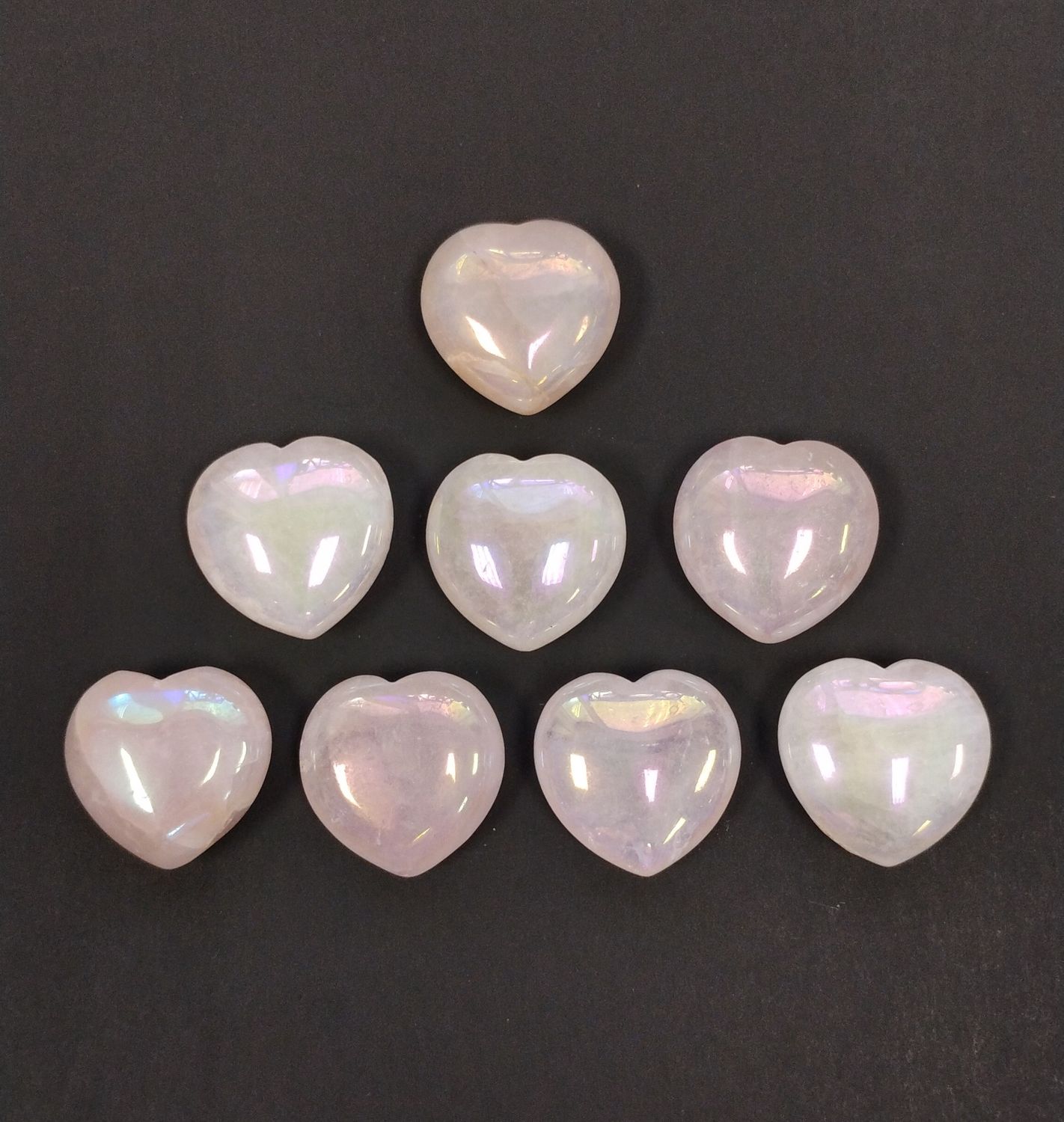 Rose Aura Quartz Heart