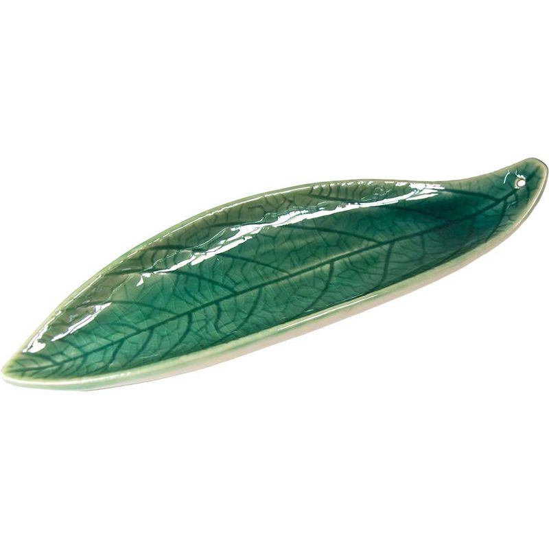 Ceramic Incense Holder - Avocado Leaf Green (Each)