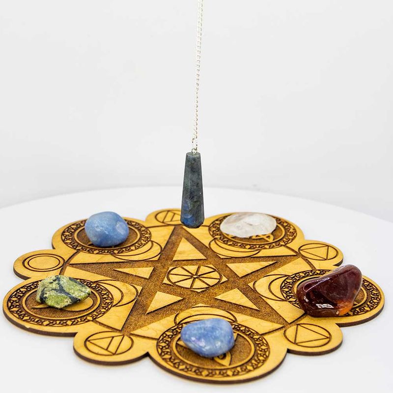 Gemstone Pendulum Faceted Tear Drop - Labradorite (Each): Labradorite