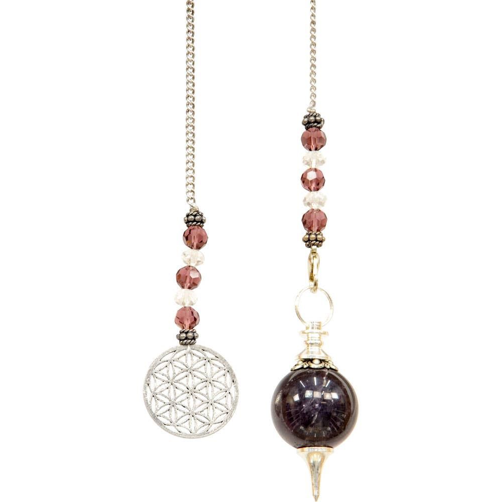 Pendulum Sephoroton Amethyst - Flower of Life (Each)