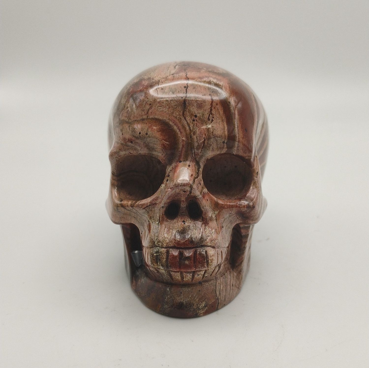 Red Jasper Skull - 2" tall - Lot E