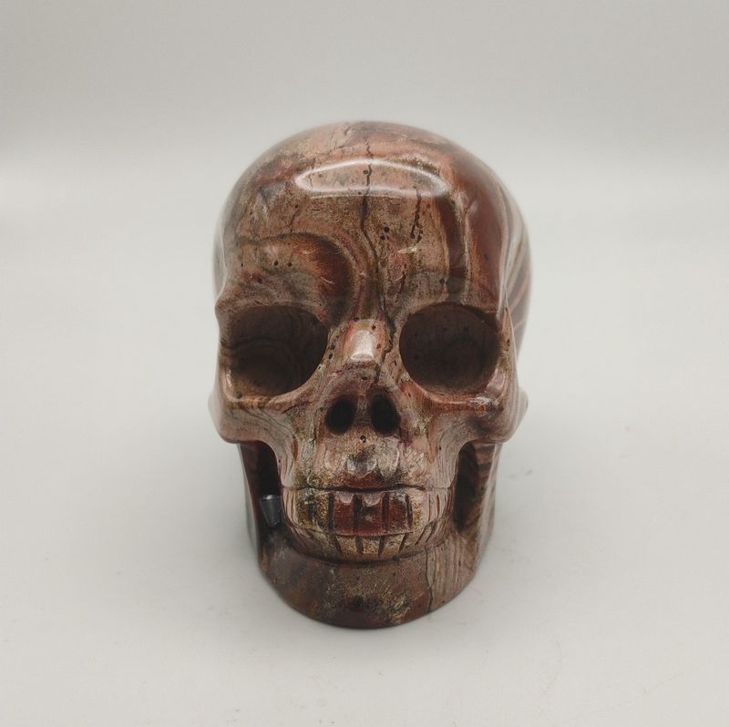 Red Jasper Skull - 2" tall - Lot E