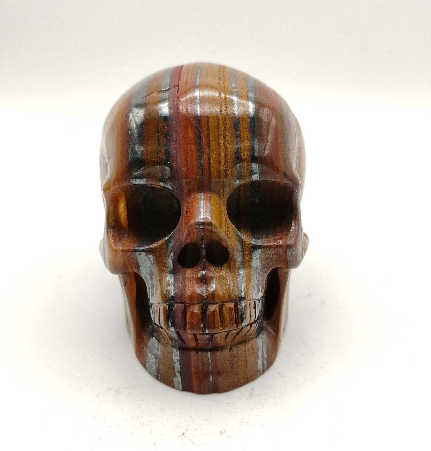 Tiger Iron Skull - 2" tall