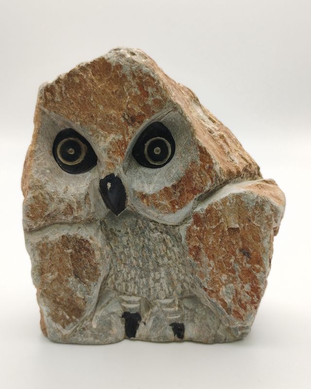 Stone Owl Carving - Lot 6