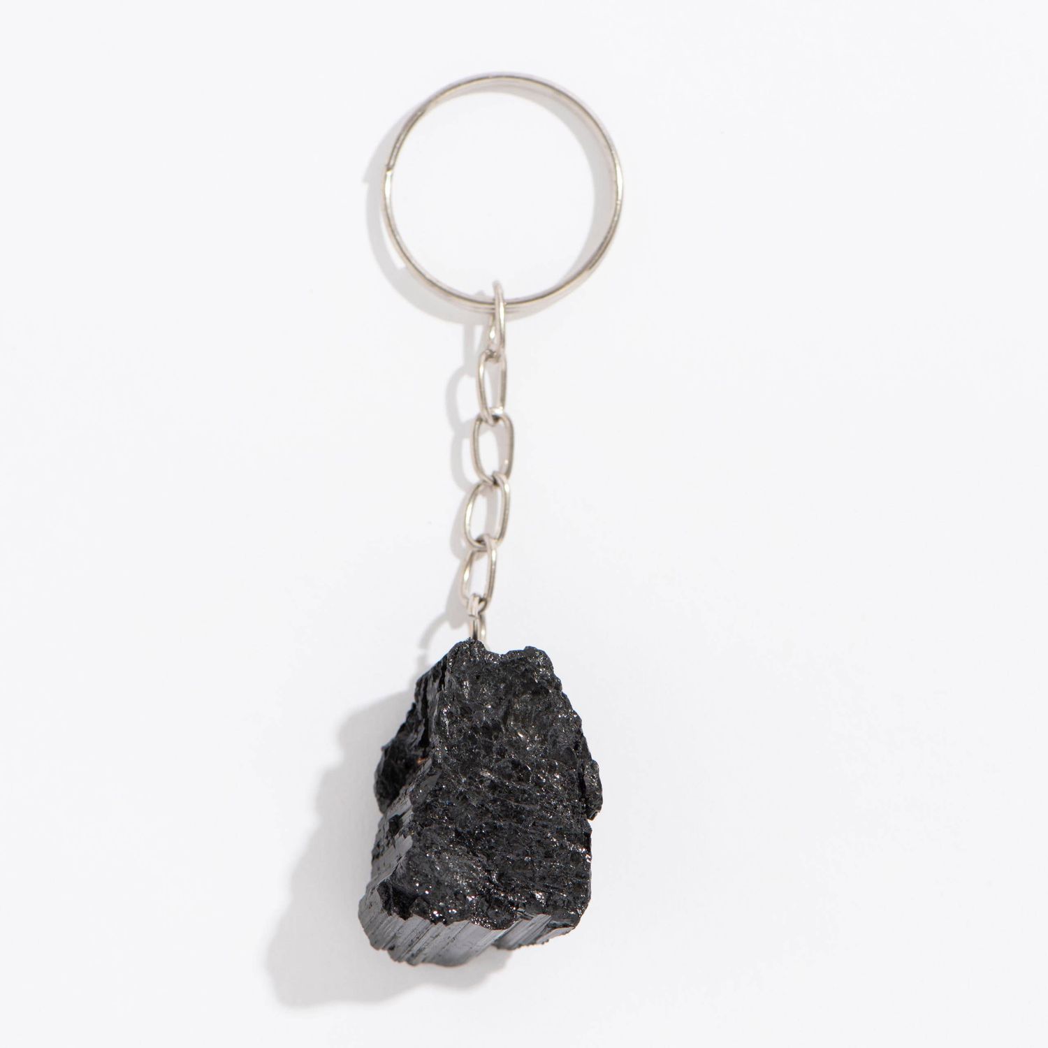 Black Tourmaline (Keychain) - Crafted in Brazil