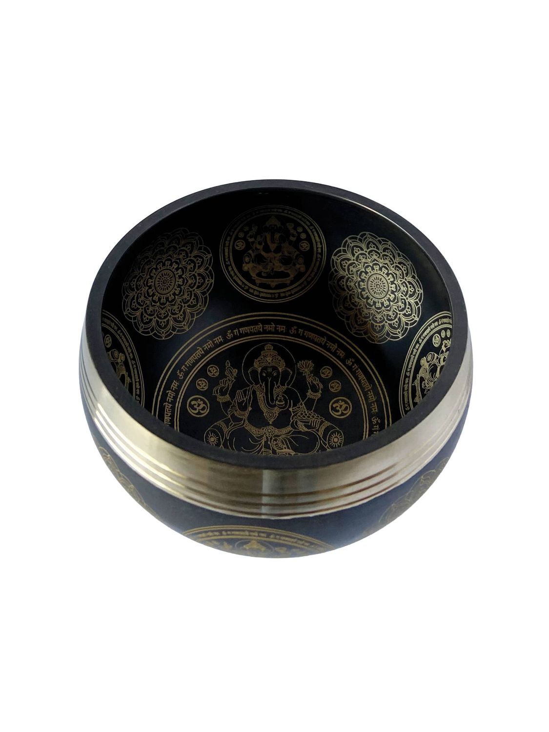 Singing Bowl Blessing Ganesh : 4"X2.5" (0.8lb)