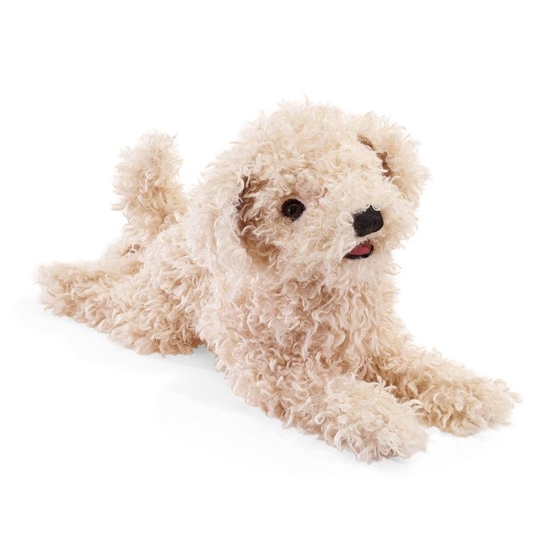 White Poodle Puppy Hand Puppet