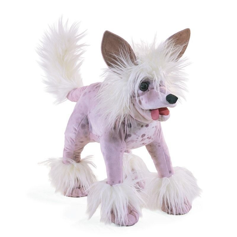 Chinese Crested Dog Hand Puppet