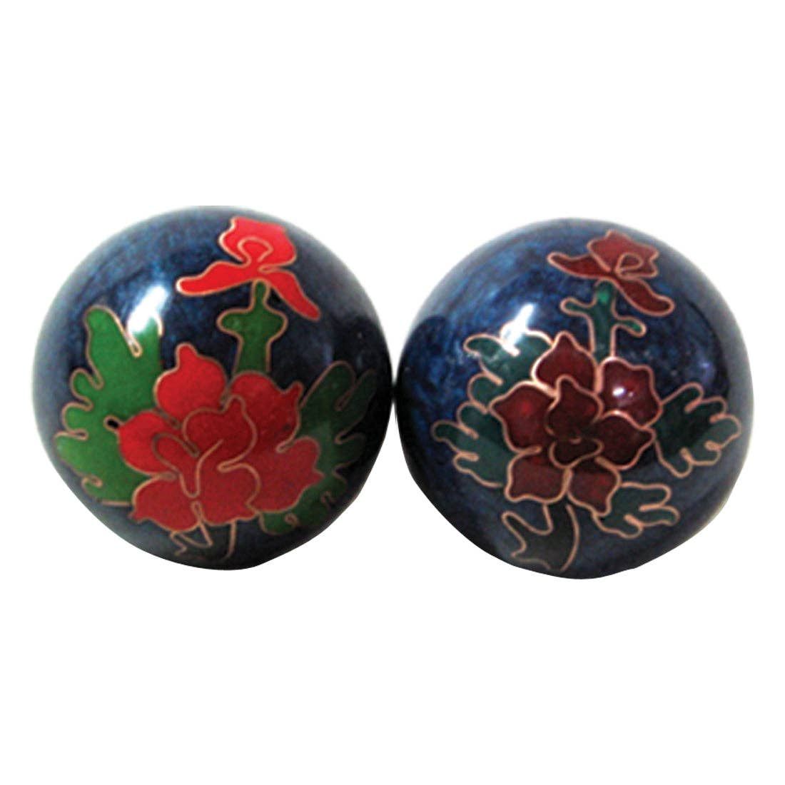 Health Balls - Cloisonne - Peony Flower
