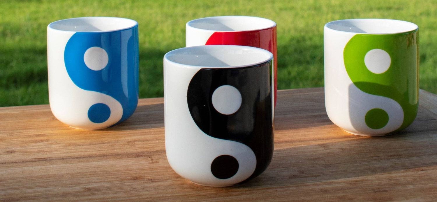 Yin Yang Cup Set - Set of 4