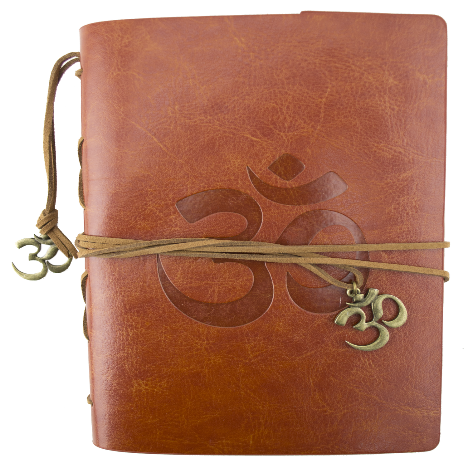 Leatherette Journal - Om - Brown