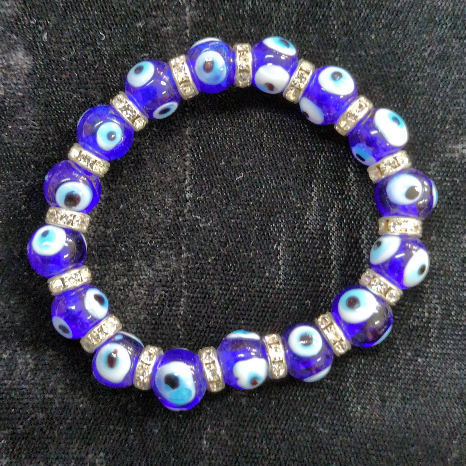 Authentic Evil Eye Protection Bracelet from Turkey (Dark Blue)