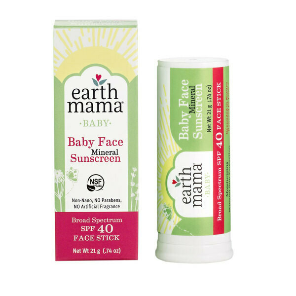 Earth Mama Baby Face Mineral Sunscreen Stick Earth Mama Baby Face Mineral Sunscreen Stick