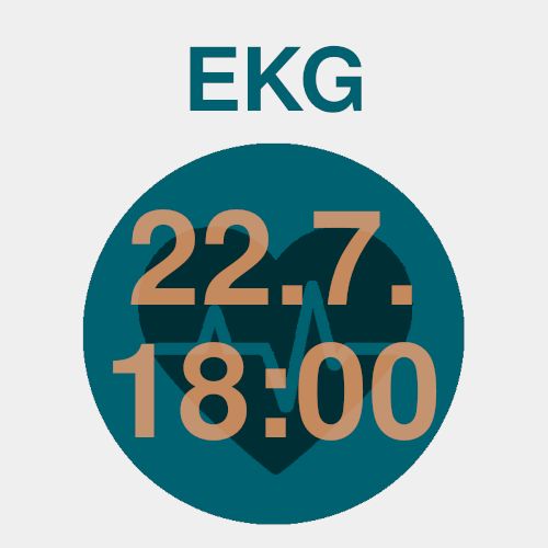 EKG 22.7. um 18:00