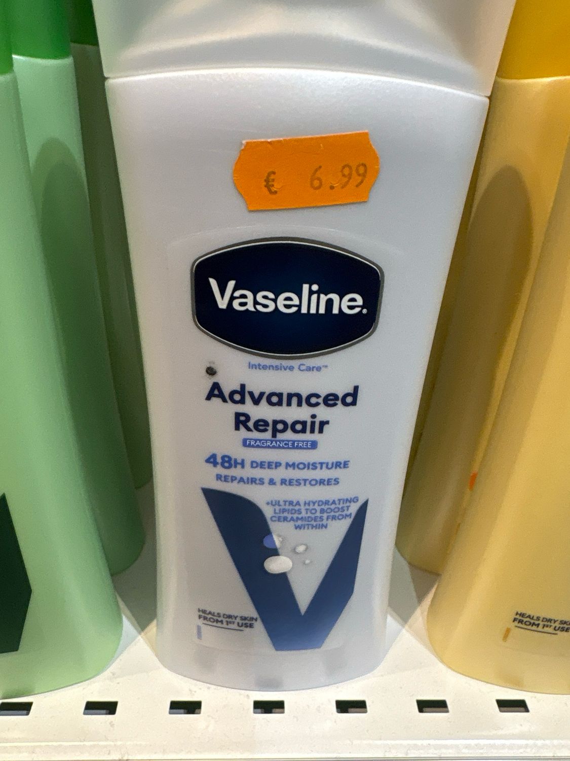 Vaseline Advanced Repair Fragrance Free 48H Repairs &amp; Restores