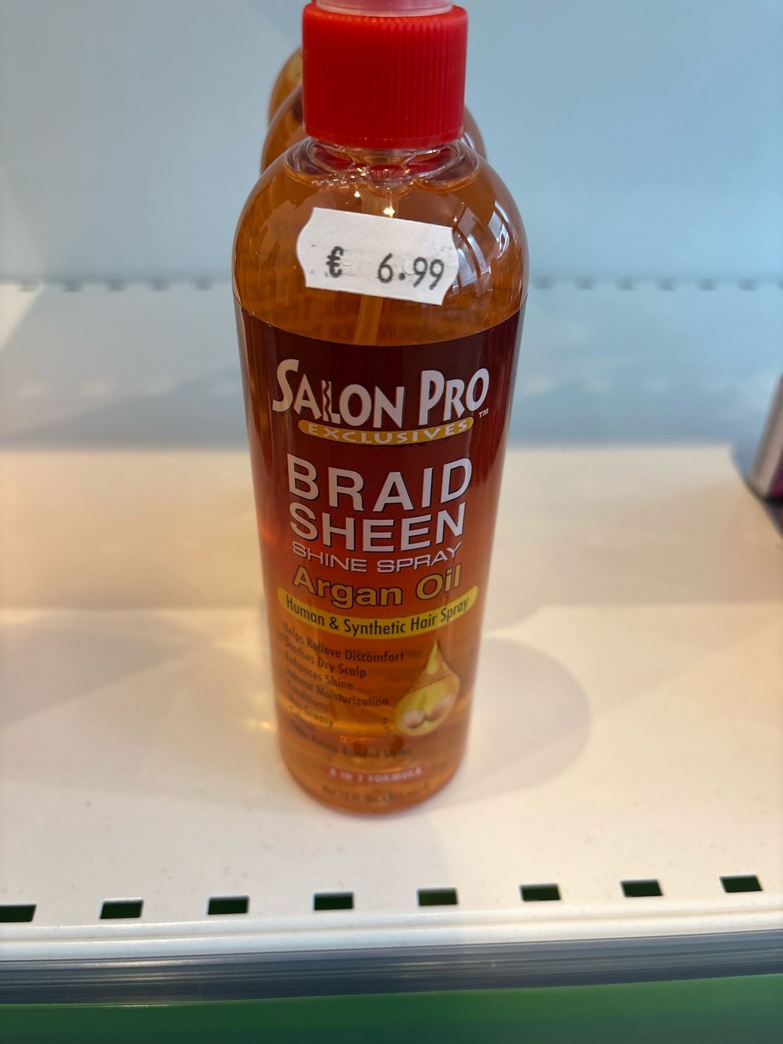 Salon Pro Braid Sheen Shine Spray Argan Oil Salon Pro Braid Sheen Shine Spray Argan Oil