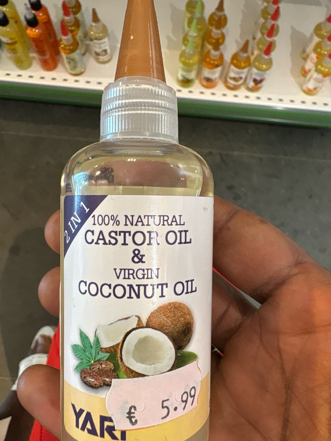 Yari 100% Natural Castor  Oil &amp; Virgin Coconut Oil