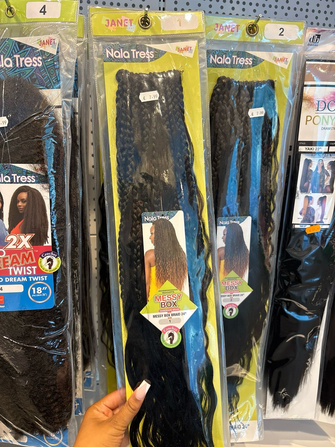 Janet Collection Messy Box Braid 24” Color 1