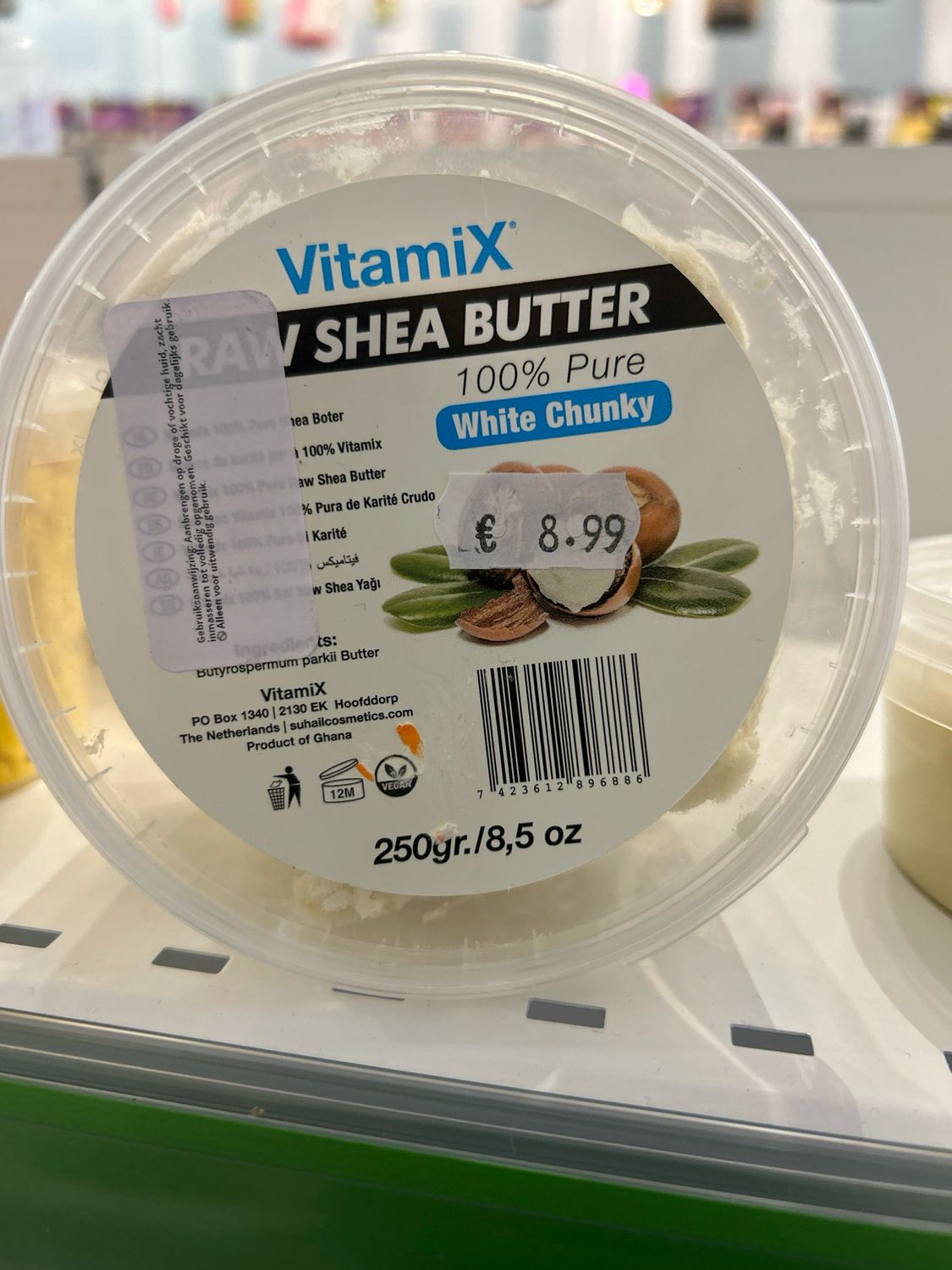 VITAMIX RAW SHEA BUTTER, WHITE CHUNKY
