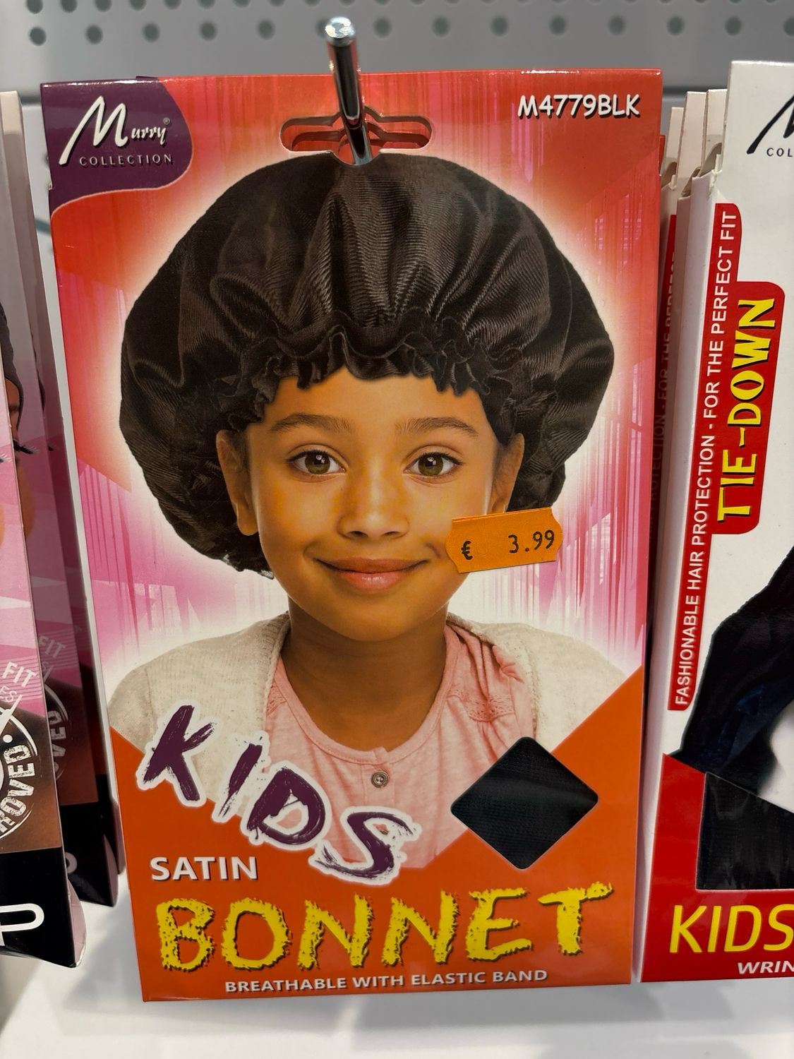 Murry Collection Kids Satin Bonnet M4779BLK