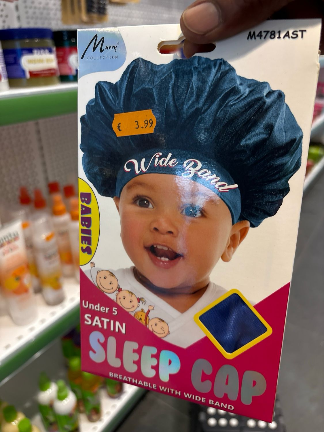 Murry Collection Wide Brand Under 5 Satin Sleep Cap