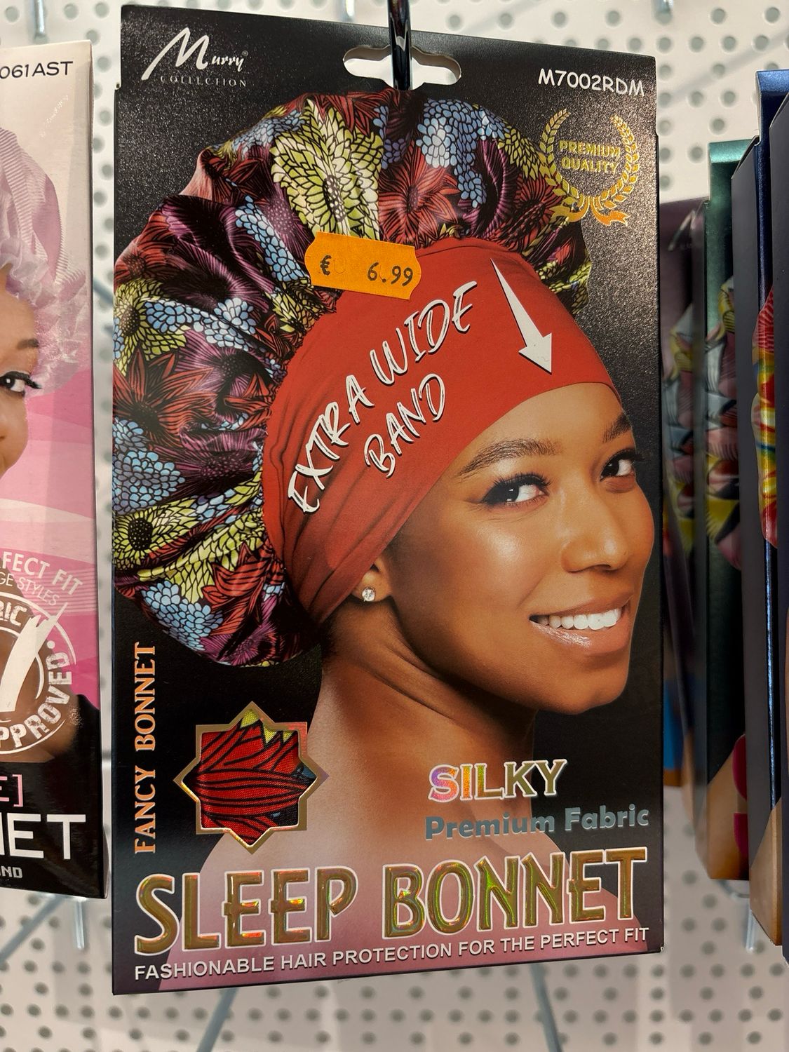 Murry Collection Extra Wide Band Silky Sleep Bonnet M7002RD Premium Quality