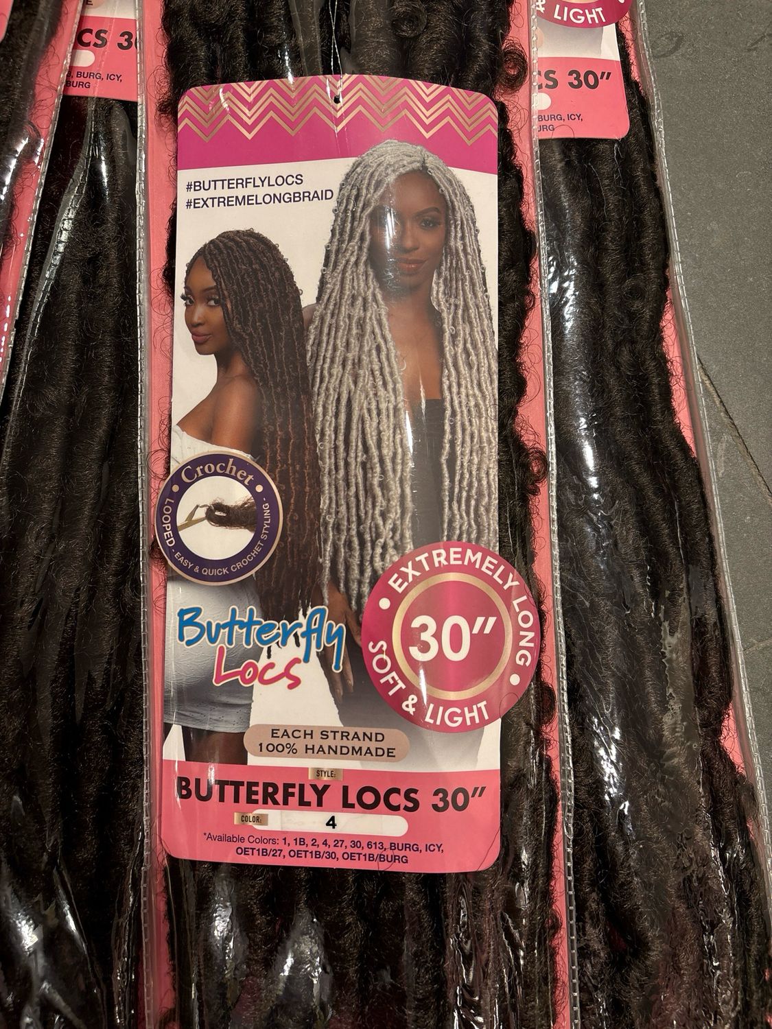 Janet Butterfly Locs 30” Color 4