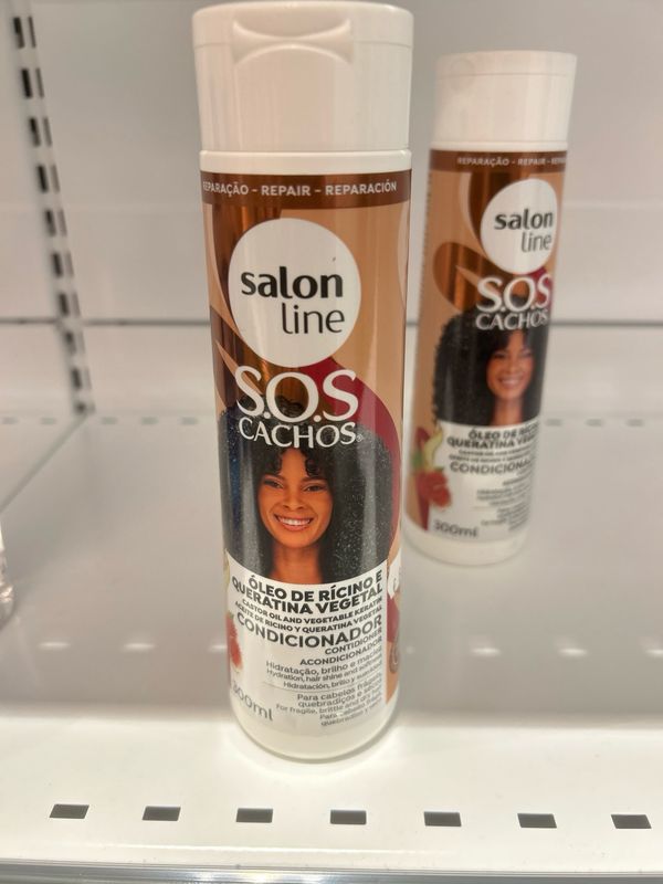 SALON LINE S.O.S CACHOS CASTOR OIL AND VEGETABLE CONDTIDIONER
