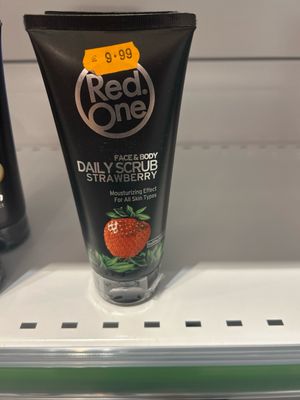 RED ONE FACE &amp; BODY DAILY SCRUB STRAWBERRY