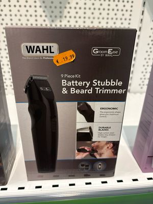 Wahl 9 Pieces Battery Stubble &amp; Beard Trimmer