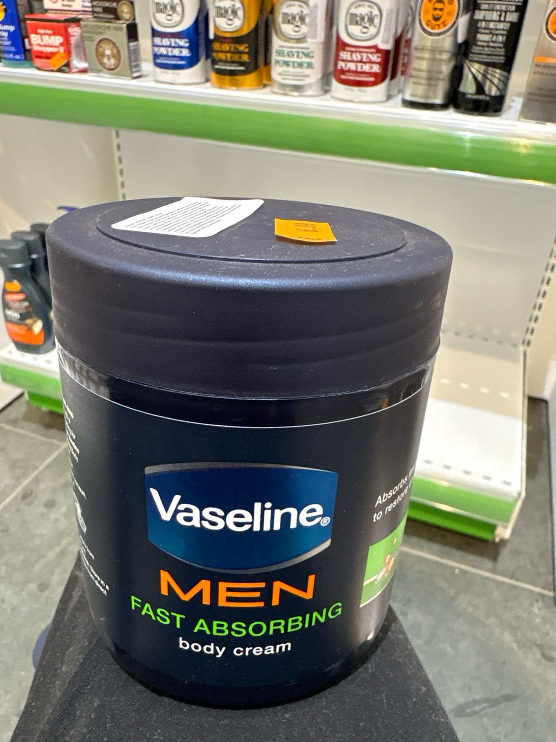 Vaseline Men Fast Absorbing Body Cream