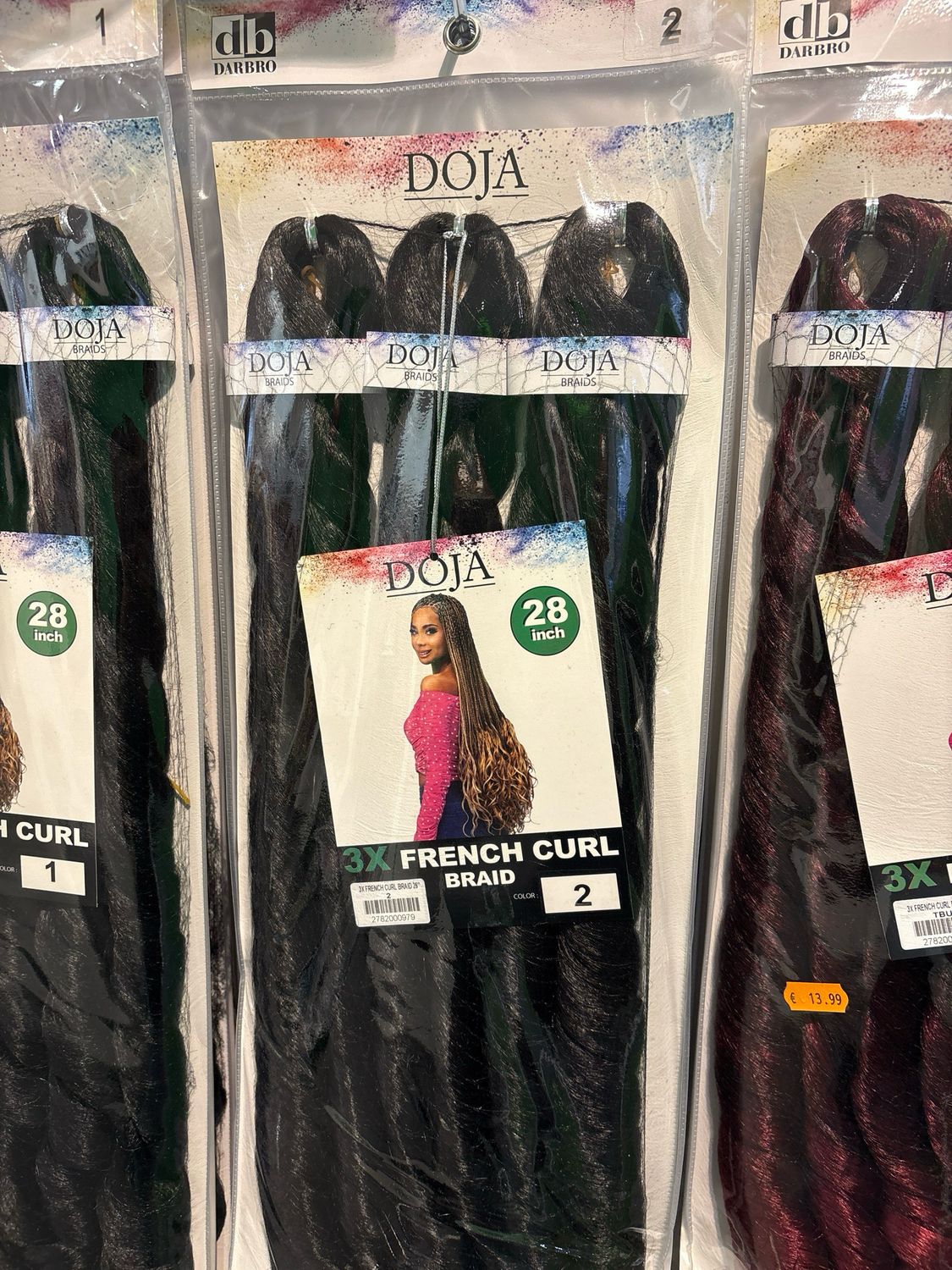 DOJA 3x FRENCH CURL BRAID 28” COLOR 2