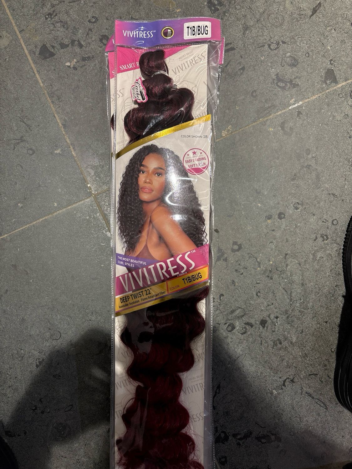 Vivitress Deep Twist 22” Color T1B/BUG