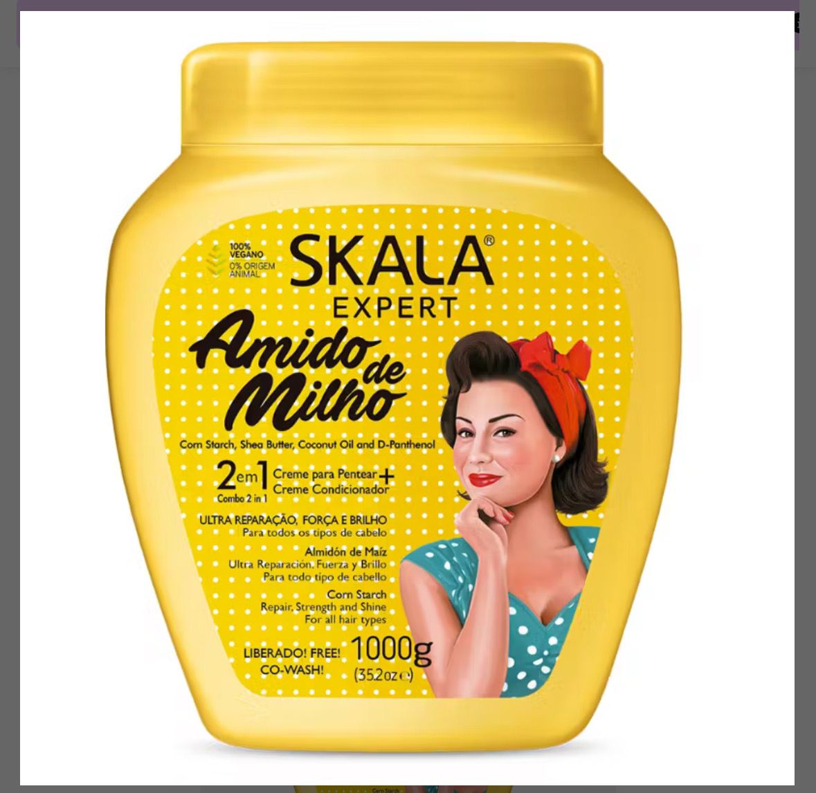 Skala expert mais amido de milho 2 em 1