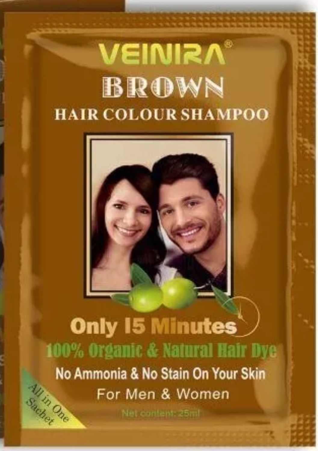Veinira Brown Hair Color Shampoo