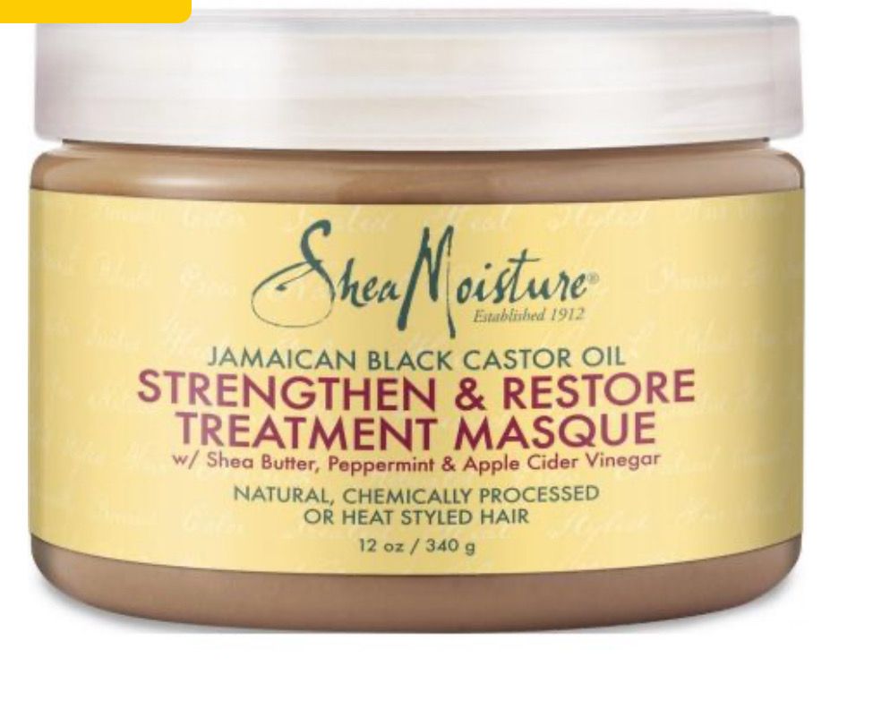 Shea moisture Jamaican black Castor oil strengthen & restore treatment masque Shea moisture Jamaican black Castor oil strengthen & restore treatment masque