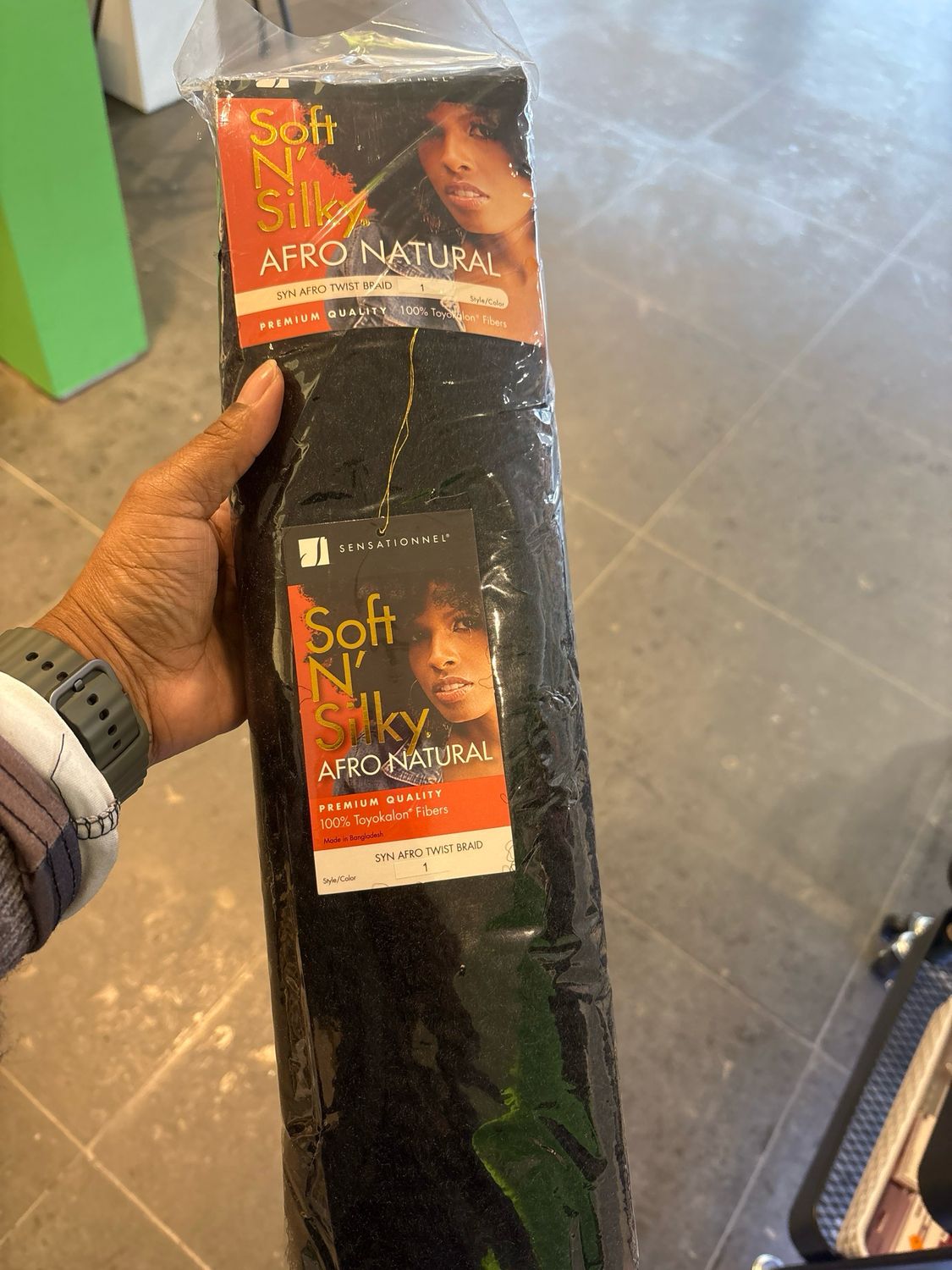 SOFT N SILKY AFRO NATURAL AFRO TWIST BRAID COLOR 1