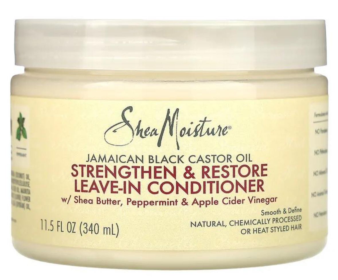 Shea moisture Jamaican black Castor oil strengthen &amp; restore leave- in conditioner