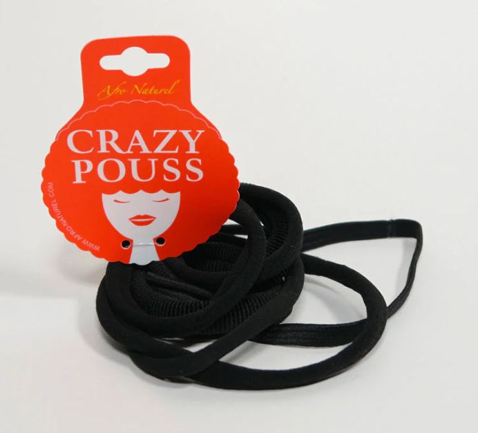 Afro Natural Crazy Pouss Haar Elastiek Black Afro Natural Crazy Pouss Haar Elastiek Black